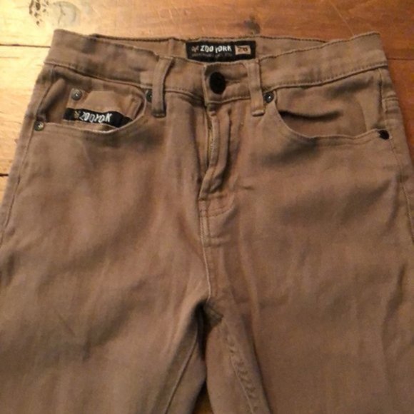 Zoo York Brown Jeans 28 Stretch Skinniest Pants - Picture 3 of 9